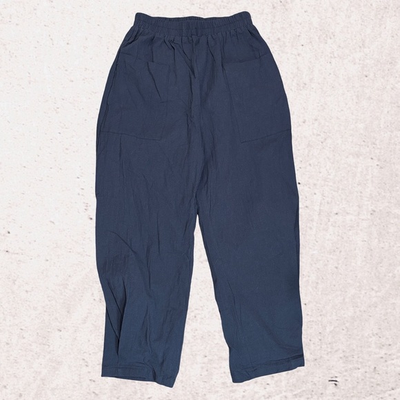 Cupshe Blue Straight Leg Pants - Picture 1 of 5